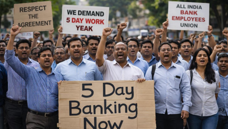 Nationwide Bank Strike Halts Services as Unions Push for Five-Day Work Week Reform