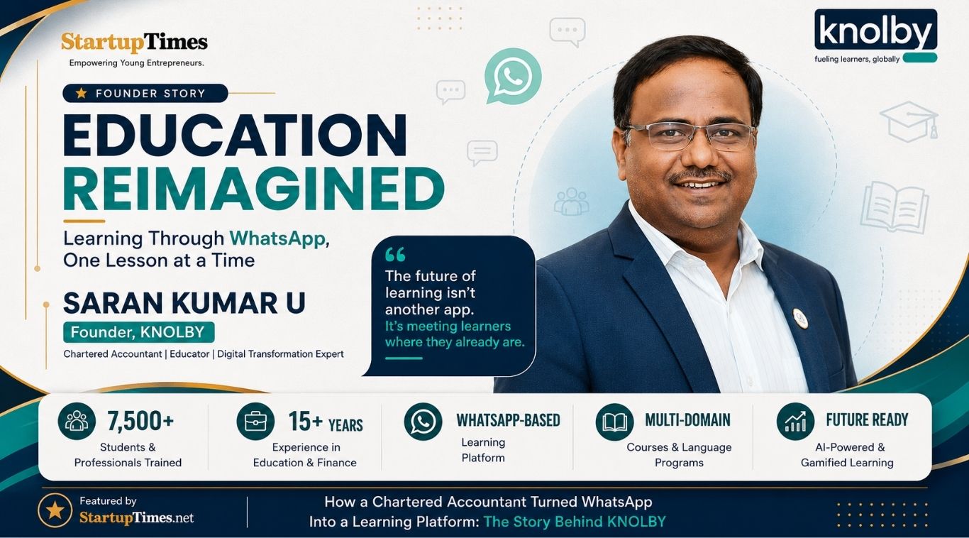 How Chartered Accountant Saran Kumar U Turned WhatsApp Into a Powerful Learning Platform with KNOLBY