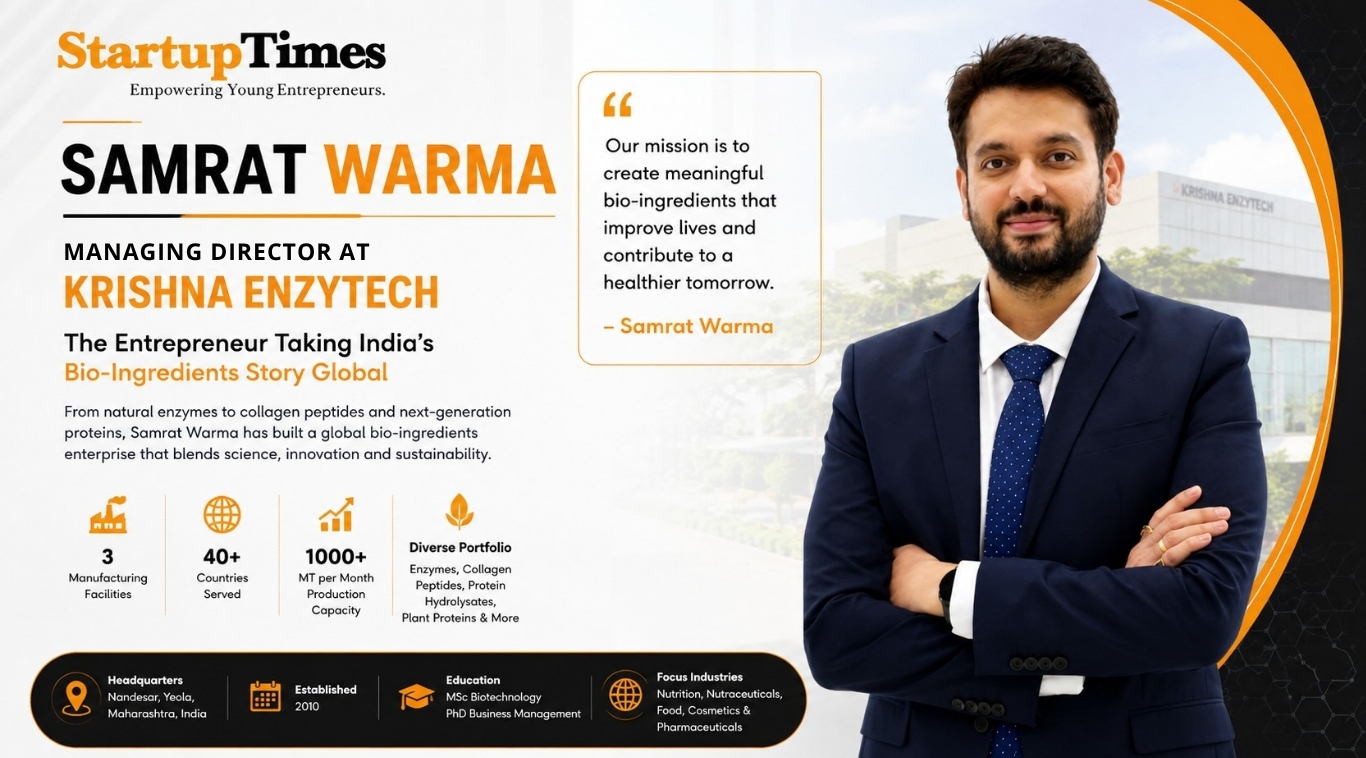 Samrat Warma: The Entrepreneur Taking India's Bio-Ingredients Story Global