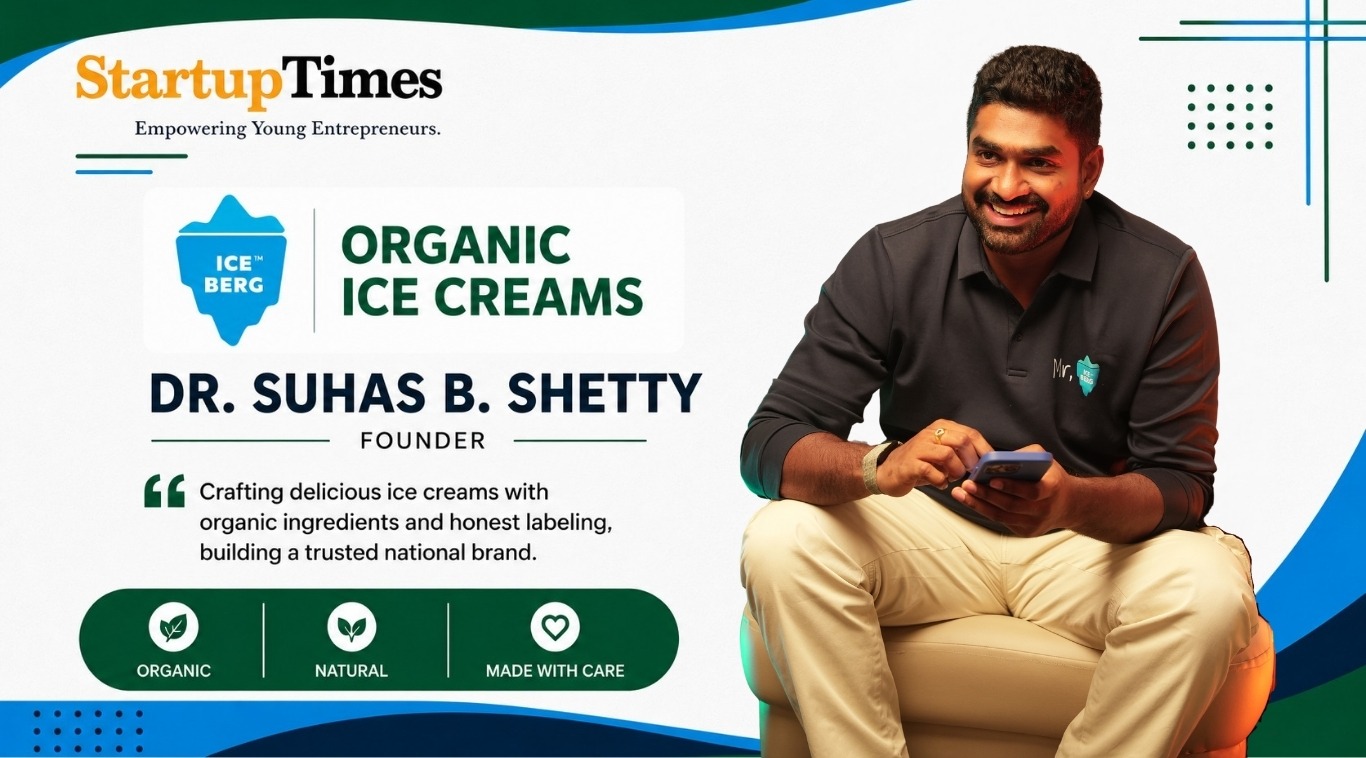 From a Rented Room to India's First Organic Ice Cream Brand: How Dr. Suhas B. Shetty Built Iceberg One Scoop at a Time