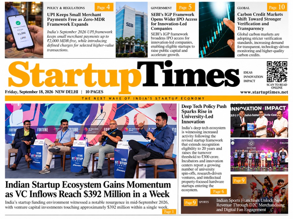 Friday Edition — September 18, 2026 | StartupTimes