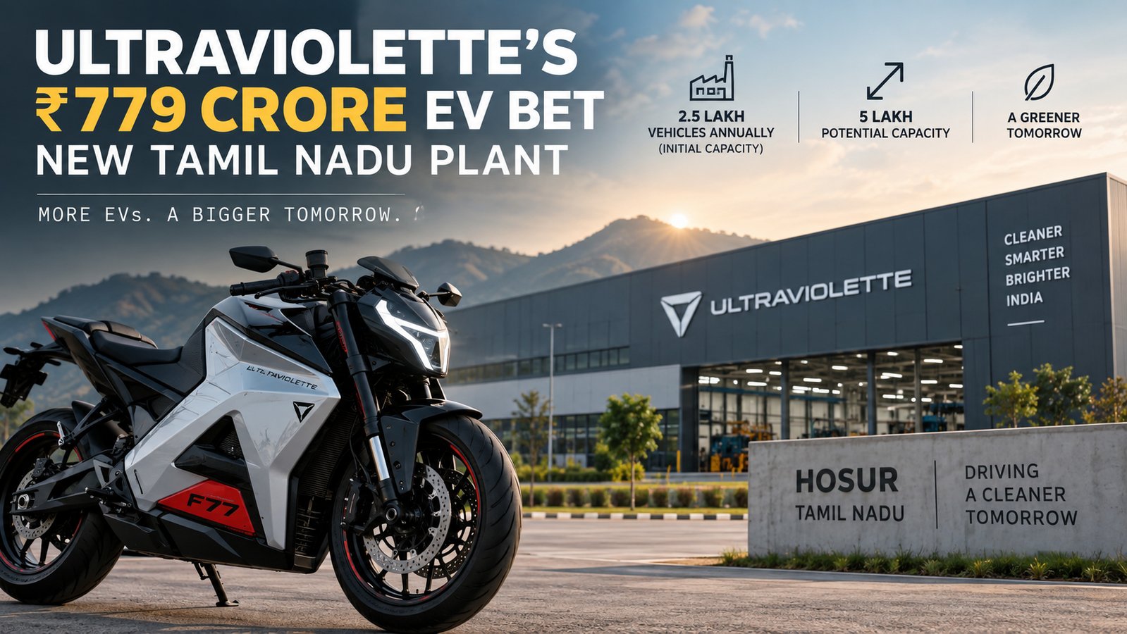 Ultraviolette’s ₹779 Crore EV Bet: New Tamil Nadu Plant