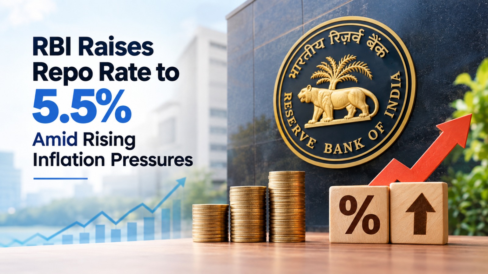 RBI Raises Repo Rate to 5.5% Amid Inflation Concerns
