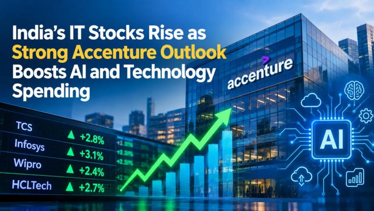 India IT Stocks Rise as Accenture Outlook Boosts AI Growth