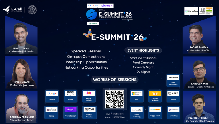 IIT Roorkee’s E-Summit ’26 Set to Redefine Campus Entrepreneurship with Power-Packed Speakers, Workshops & Startup Action from 6th to 8th February 2026