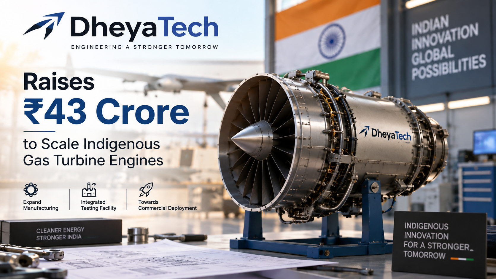 DheyaTech Raises ₹43 Crore to Scale Indigenous Gas Turbine Engine Technology