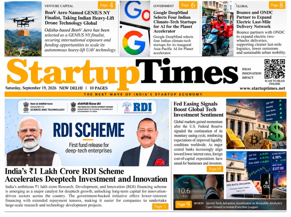 Saturday Edition — September 19, 2026 | StartupTimes