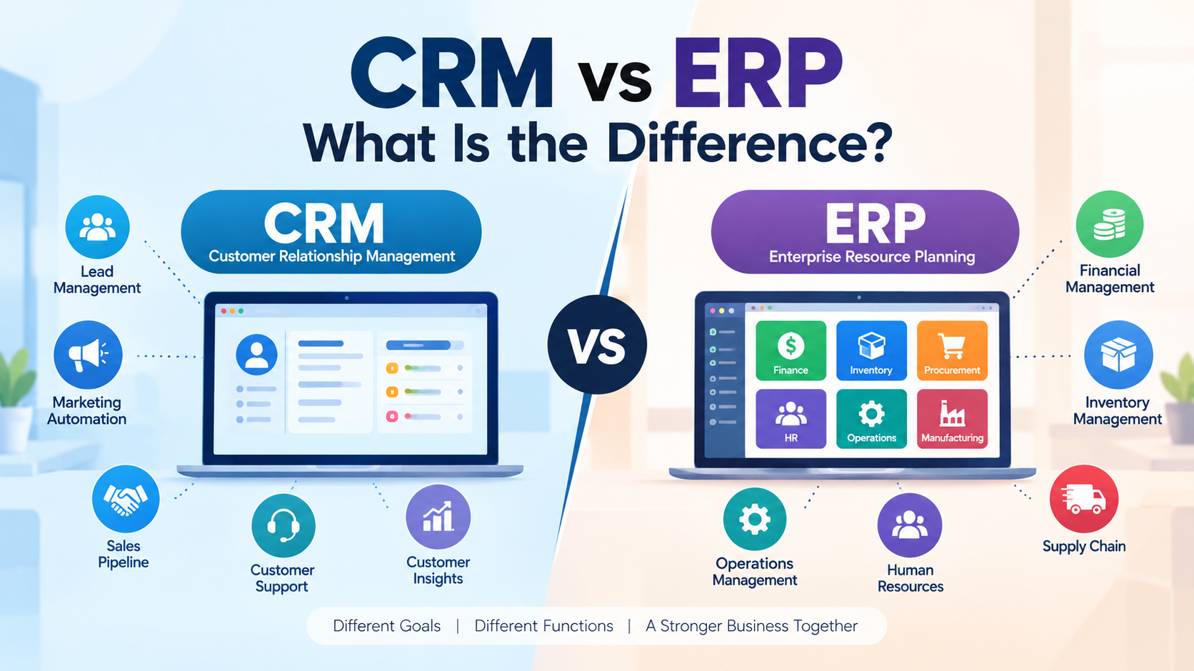 CRM vs ERP: What Is the Difference? Complete Guide