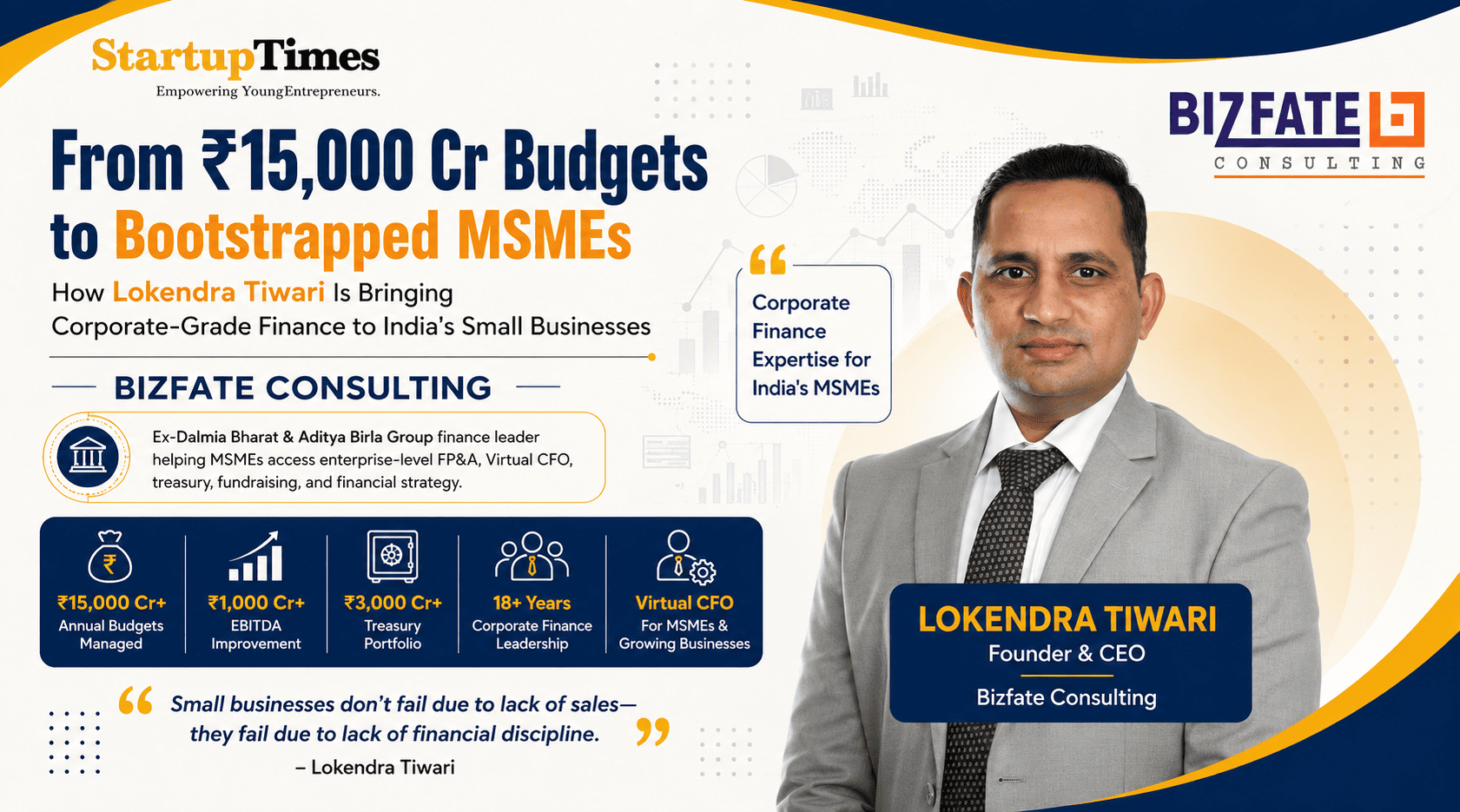 From ₹15,000 Cr Budgets to Building India's Next Top Financial Consulting Firm: The Lokendra Tiwari Story