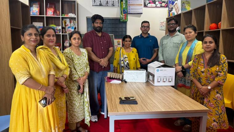 Consortium Gifts Pvt. Ltd. Donates Printer to Composite School Parthala Khanjarpur