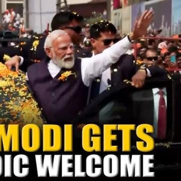 PM Narendra Modi Holds Massive Roadshow in Udupi, Karnataka