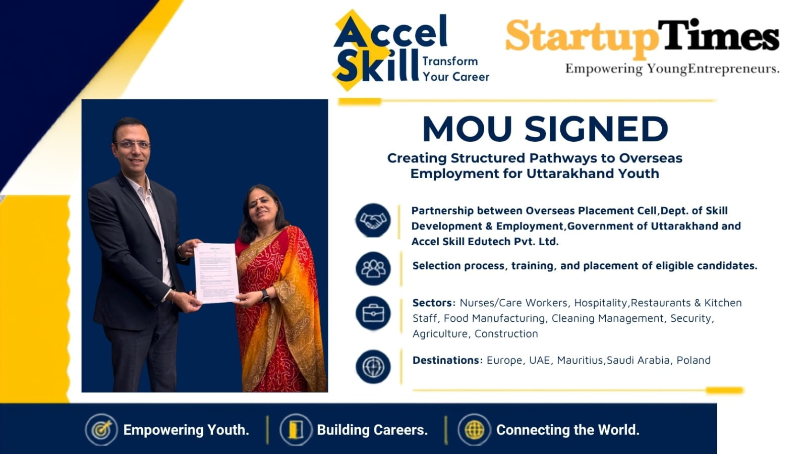 Government of Uttarakhand Partners with Accel Skill to Open Overseas Employment Pathway for State's Youth