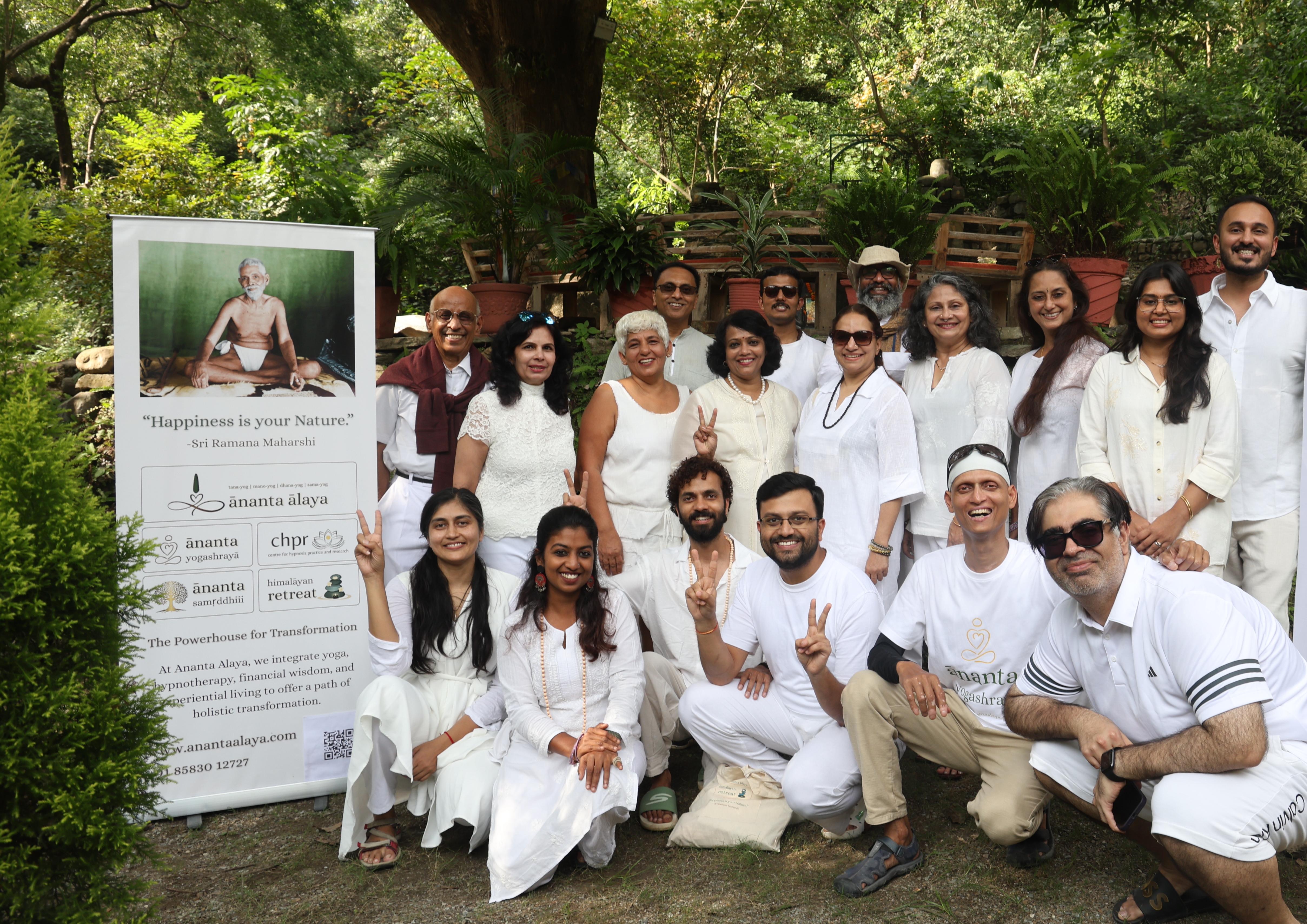 Group Photo Ananta Alaya Himalayan Retreat