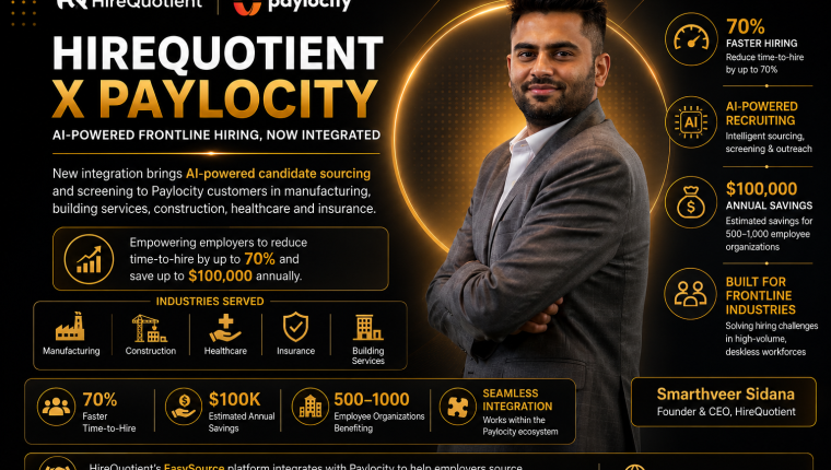 HireQuotient Integrates with Paylocity to Accelerate AI-Powered Frontline Hiring