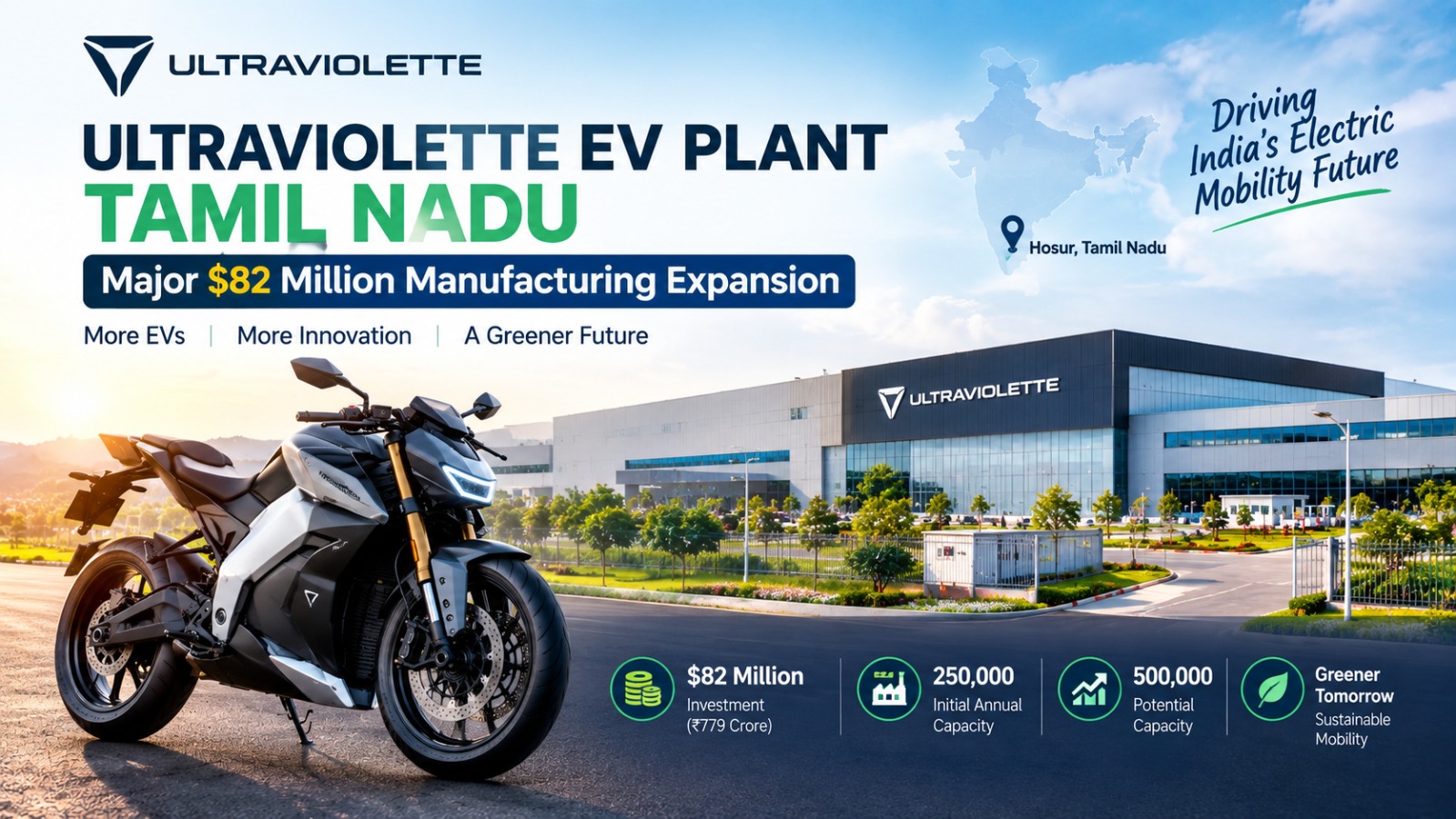 Ultraviolette EV Plant Tamil Nadu: $82 Million Manufacturing Expansion