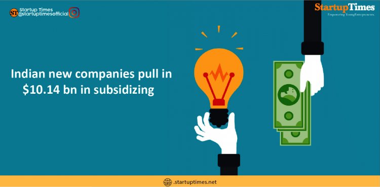 Indian new companies pull in $10.14 bn in subsidizing in 